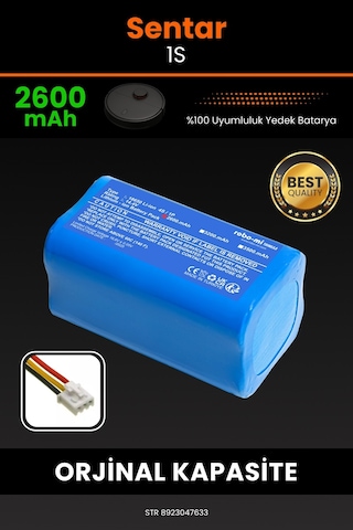 Sentar Mop 1s Uyumlu Robot Süpürge Bataryası 2600mah