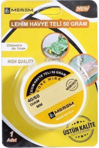 Makaralı Lehim Teli 40/60 Kalay / Kurşun + Lehim Pastası N11.561