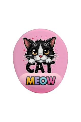 Cat Meow Bilek Destekli Mouse Pad Cat Meow Bilek Destekli Mouse Pad