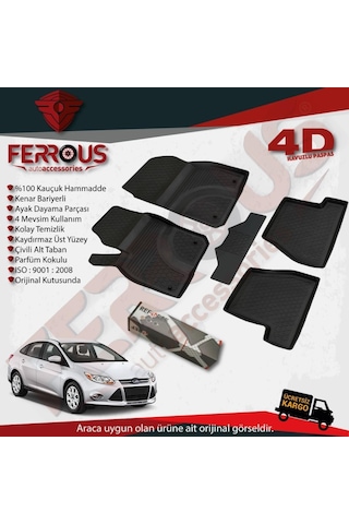 Ford Focus 3 Sedan 4D Paspas Siyah ve İ.Z Bagaj Havuzu 2011 2014