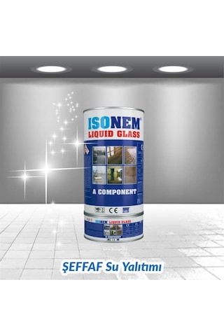 Isonem Lıquıd Glass (Sıvı Cam) Şeffaf Zemin Su Yalıtımı 4 Kg 4 Kg (427273307)