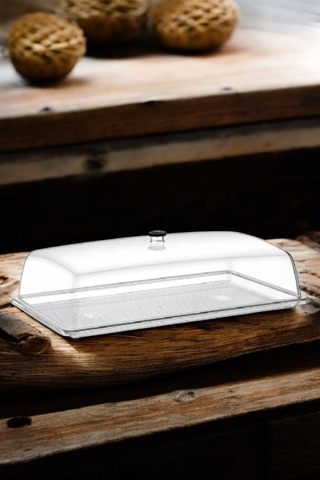 Fanus Tepsisi Şeffaf 400x600 Mm Sadece Tepsidir Şeffaf