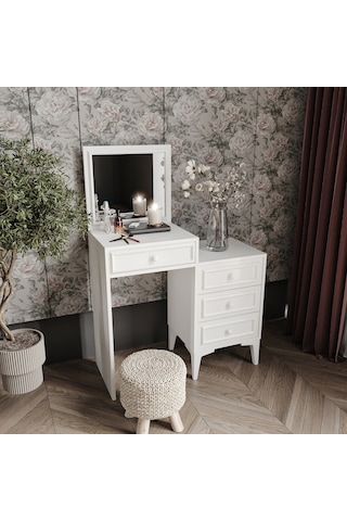 Stella Country Tarzı Aynalı Makyaj Masası - Tamamı 1. Kalite Mdf