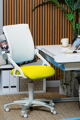 Creo Mobili Yükseklik Ve Sırt Ayarlı Sirius Çalışma Sandalyesi Ofis Ve Bilgisayar Koltuğu Beyaz/sarı Gri