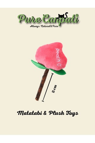 Purecanpati Matatabi Stick Peluş Kedi Oyuncağı Catnipli Doğal Oyuncak