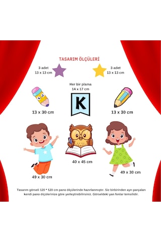 Karne Günü Okul Pano Süsü Karne Heyecanım Yazılı Renkli