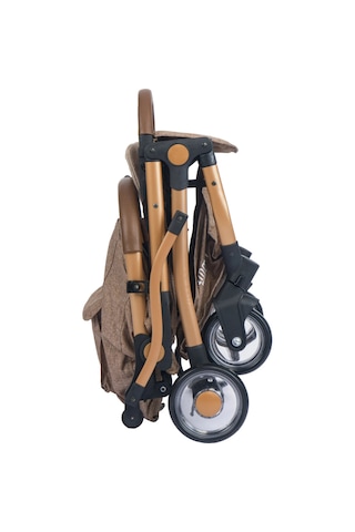 Mimma Baby Drone Kabin Bebek Arabası Gold Siyah - Kompakt, Hafif