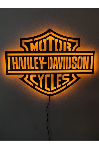 Harley Davidson Led Işıklı Tablo (528858588)