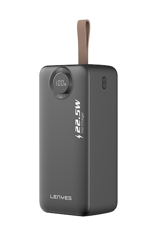 Lenyes PXD487D Dijital Göstergeli Type-C Ve Lightning Kablolu Askılı Powerbank