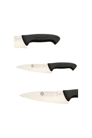 Sürdövbisa F61051 Plastik Pimsiz Sap Şef Bıçağı Çok Renkli