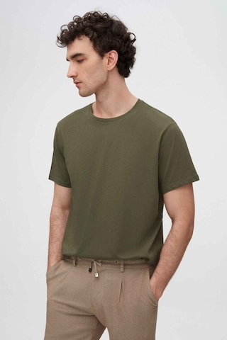D's Damat Ds Damat Slim Fit Haki Bisiklet Yaka %100 Pamuklu Nefes Alabilen T-shirt 4HC141996753M Haki
