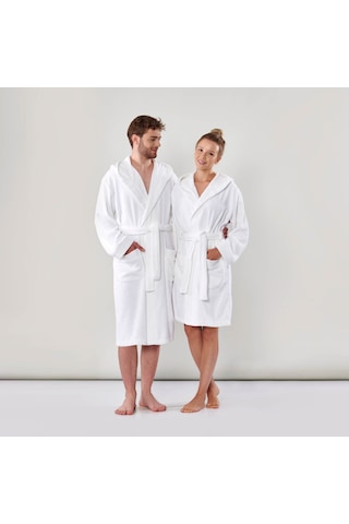 Linens Premium Pamuk Bornoz Beyaz