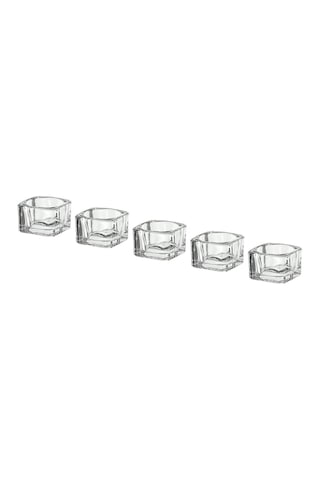 Tealight Mumluk, Cam, 5x5 Cm Acı Kahverengi