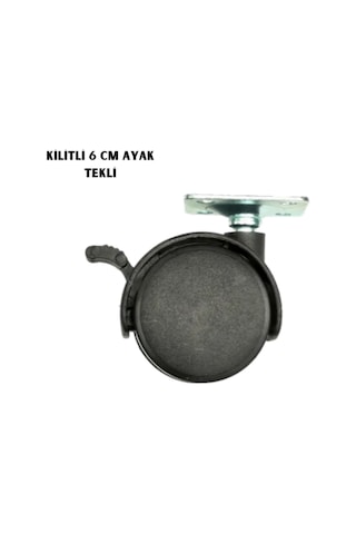 Kilitli 6cm Ayak Tekli Düz Renkli
