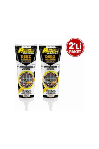 Hazır Derz Dolgu Beyaz 380 Gr Tüp Fayans Seramik Derz Yenileme 2'li