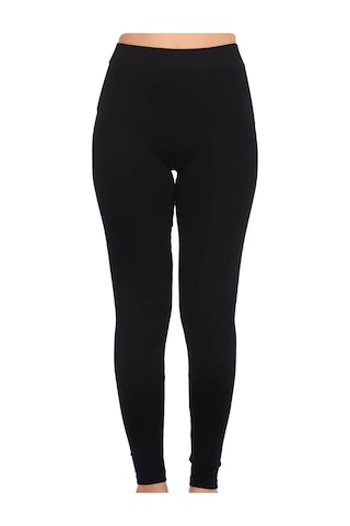 Kadın Iç Kısmı Peluşlu Kışlık Termal Tayt SiYAH