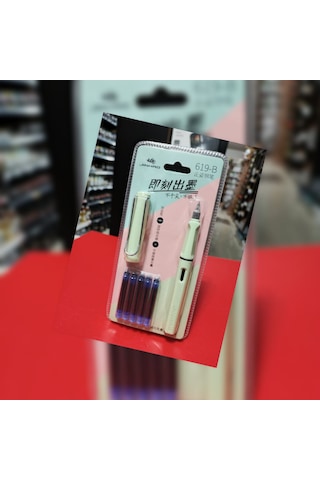 Jinhao Dolma Kalem Pastel Fıstık Yeşil F Uç Kalem+5 Kartuş