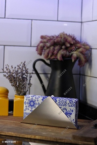 Paslanmaz Çelik Üçgen Peçetelik - Çok Amaçlı/masaüstü Dekoratif Peçetelik - 18 X 9 Cm Diğer
