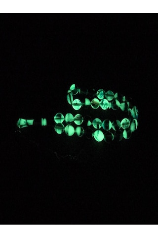 Karanlıkta Parlayan Renk Cümbüşü Kedi Gözü Toz Kehribar Tesbih N11.7086