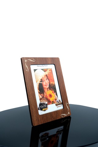 Dg Çerçeve Ahşap Desen Fotoğraf Çerçevesi 10x15 Cm 6'lı Set Mdf Arkalıklı
