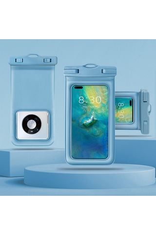 Mufunye Yeşil Büyük Boy Üniversal Su Geçirmez Telefon Çantası - Yüzme, Dalış, Spor İçin 99% Telefon Modeline Uygun, Pvc Malzemeyle Dayanıklı