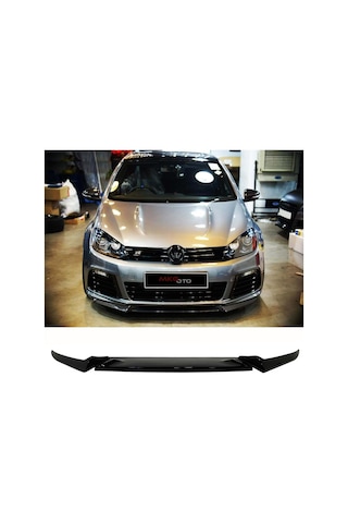 Vw Golf 6 R Ön Lip Piona Black 3 Prç Abs Plastik 2008 - 2012