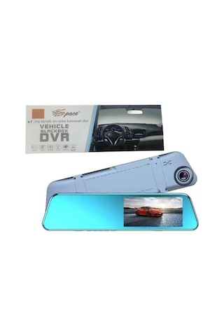 4.7 İnç Aynalı Ön-arka Kameralı Dvr 9 Metre Kablolu Oto Ayna Uyumlu