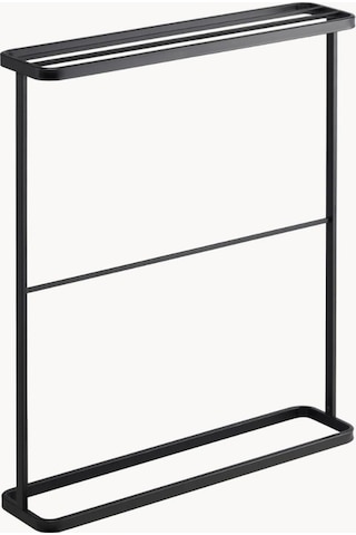 Kule Metal Banyo Havlu Askılığı Siyah