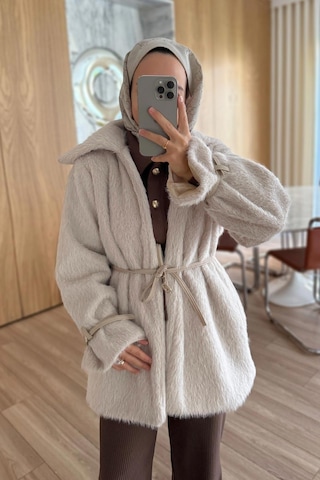 Alpaka Kürk - Bej Bej