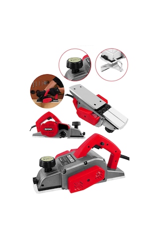 Steiner 4200 Watt Sjs Bakır Sargılı Planya Rende Makinesi Kırmızı