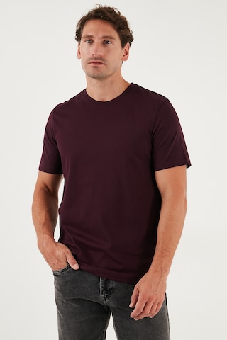 Buratti Pamuklu Regular Fit Bisiklet Yaka Erkek T Shirt 59020204 Vişne