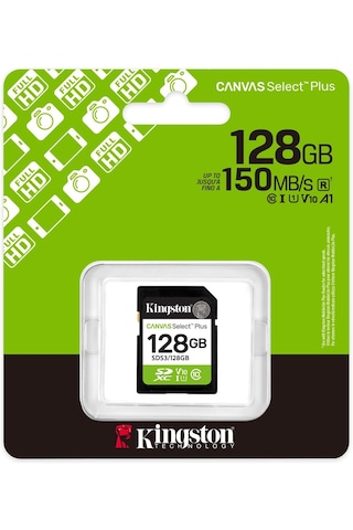 128gb Sdxc Canvas Select Plus Gen3 150mb/s C10 Uhs-ı U1 V10