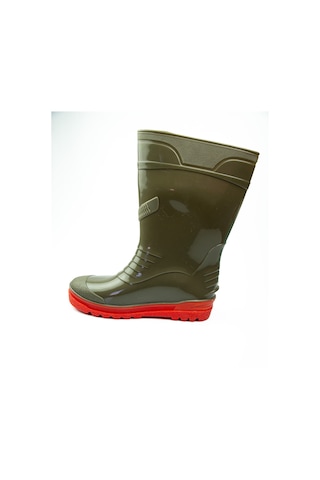 Babalı 2026 Doğan Haki Kısa Kadın İş Çizmesi 28 Cm Siyah