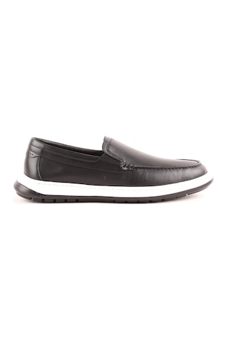 Lbr H1018 Erkek Deri Casual Ayakkabı Siyah Siyah