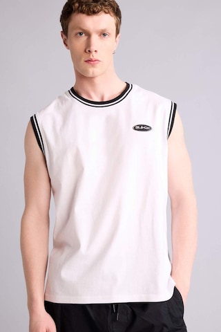 Defacto %100 Pamuk Oversize Baskılı Beyaz Atlet G5631ax26smwt34 Beyaz-wt34