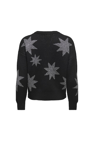 Only Rosie Ls O-neck Glitter Kadın Triko Kazak Işıltılı Bisiklet Yaka Siyah