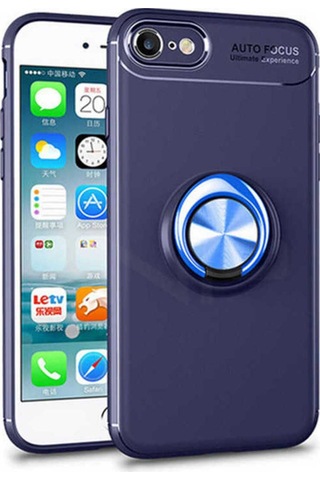 Apple Uyumlu iPhone Se 2022 Kılıf Zore Ravel Silikon Kapak Mavi