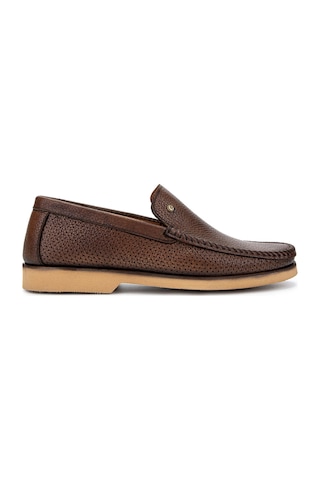 Tamer Tanca Erkek Hakiki Deri Kahverengi Loafer Ayakkabı 478 A1625 Erk Ayk Y25 Kahve Kahve
