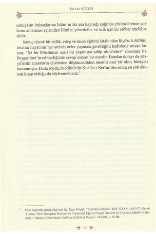 Muhtasar Riyazü's-salihin Ciltli / İmam Nevevi