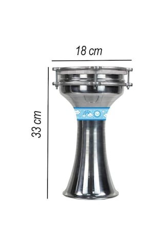 Midex Dbk-02bl Çocuklar İçin 2 Numara Alüminyum Darbuka Seti 33 X 18 Cm