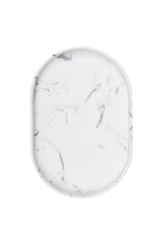 The Mia Marble Banyo Tepsisi Beyaz 30x20x3 Cm Çok renkli
