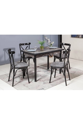 Smart Masa, Bahar Çapraz Sandalye, Siyah, 110x70 Siyah