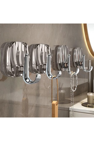 Folinda Banyo Kullanıma Uygun 4 Adet Samokleyen Krokodil, Duvar Ve Mobilya Üzerine Güçlü Tutuş, Polietilen Ve Akril Materyal Diğer