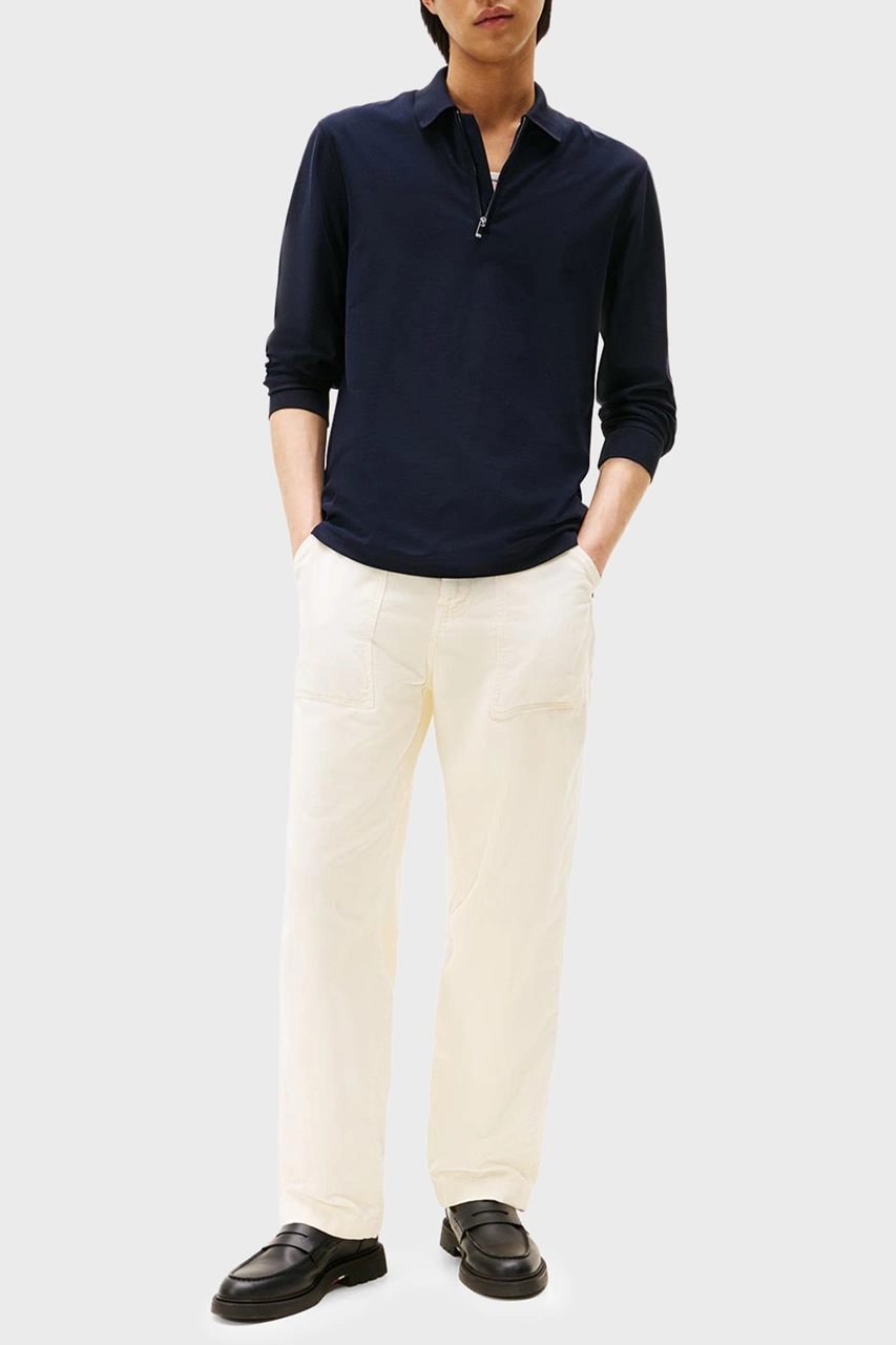 Tommy Hilfiger Erkek Polo Yaka Sweat Mw0mw44244 Dw5 Lacivert Lacivert