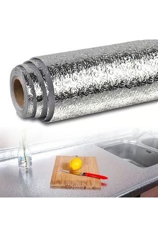 River World 2 M'lik 60 Cm Genişliğinde Kendinden Yapışkanlı Alüminyum Folyo Duvar-tezgah-dolap Kağıdı
