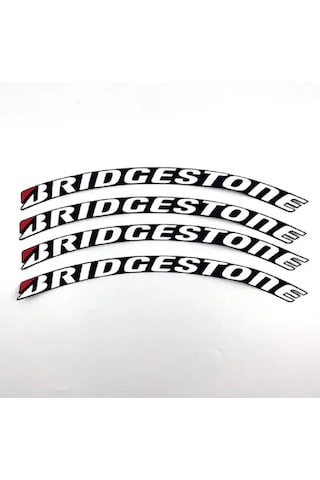 Lastik Yazısı / Araba Lastik Yazısı / Tire Text Bristone 4 Lü Set + Yapıştırıcı