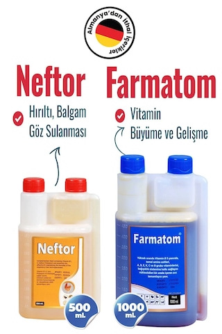 Munich Vet 2'li Set Farmatom Vitamin 1 L + Neftor Hırıltı 500 ML