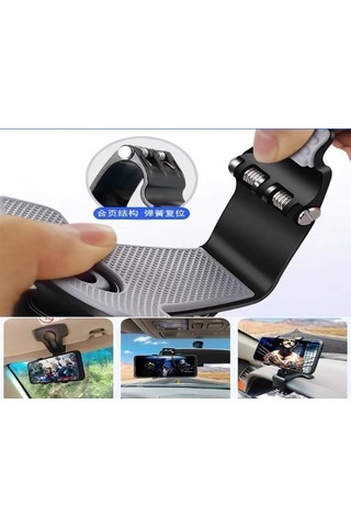 Larimar Araba Gösterge Üstüne Takılan 360 Oynar Başlıklı Telefon Tutucu - 9075064523018lmr