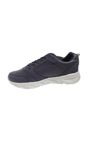 Luttoon 4154-24 Deri Anatomik Hafıza Taban Erkek Sneaker Lacivert Gri Lacivert