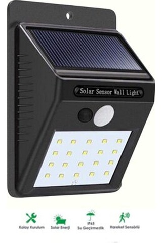 Northcity Hareket Sensörlü Solar Lamba - 120 Algılama Açısı, 3-4m Mesafe, Suya Dayanıklı Led